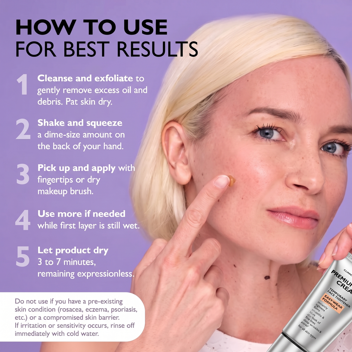 Waistelle® Instant Face Provisional Eye Tightener Easy- Wear Finish